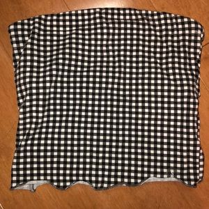 Checkered PacSun tube top